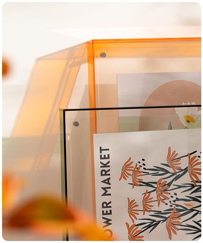 Colorful Acrylic Poster Stand